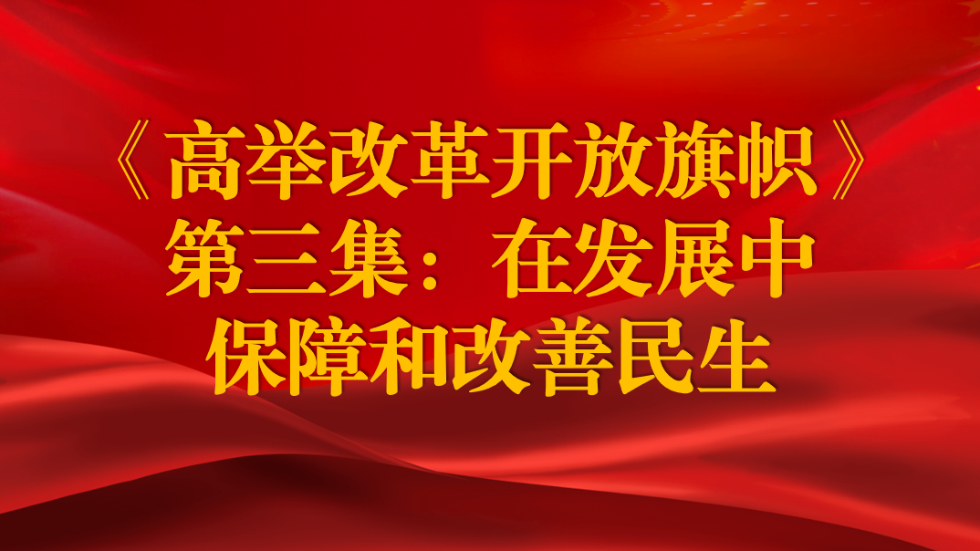 《高舉改革開(kāi)放旗幟》第三集：在發(fā)展中保障和改善民生